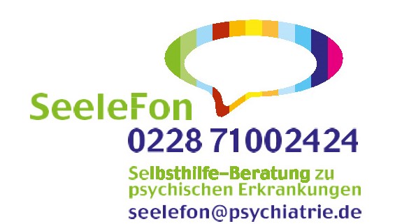 SeeleFon | Mo-Do: 10 - 12 und 14 - 20 Uhr, Fr: 10 - 12 und 14 - 18 Uhr | Telefon (Festnetz):  ( 02 28)  71 00 24 24 |